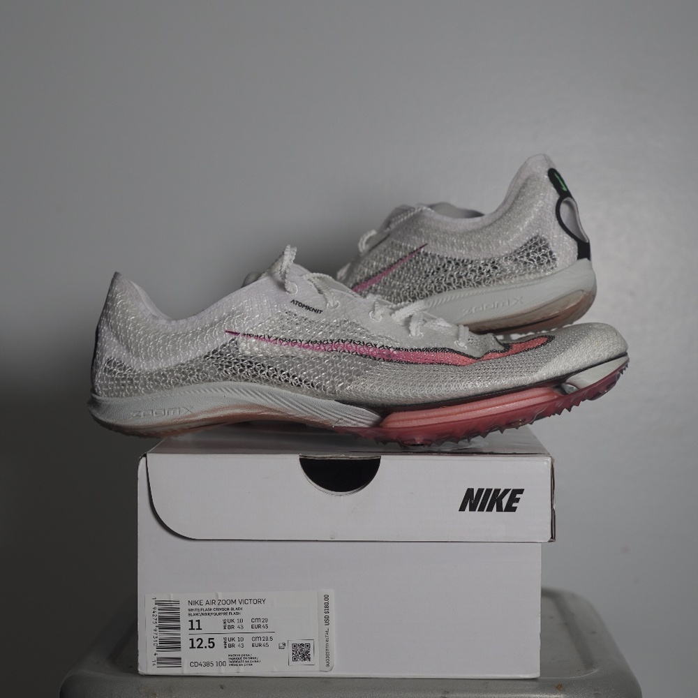 Nike Zoom Air Victory Spikes White Ombre Size 11 - Barely Used